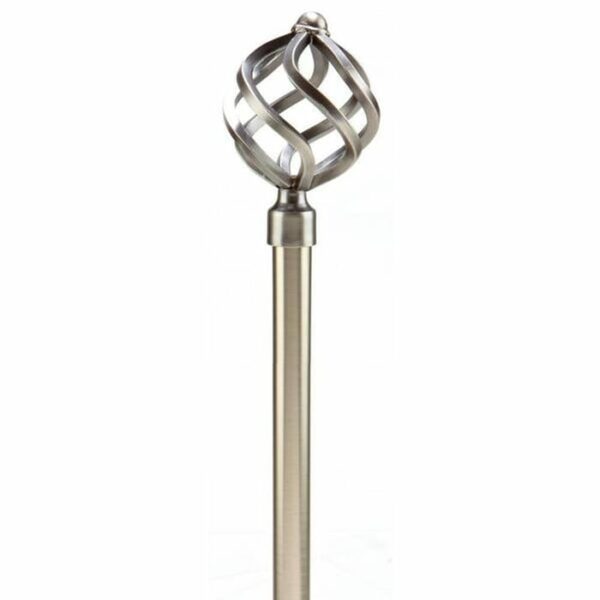 Royal twist decorative curtain rod 24-48"
