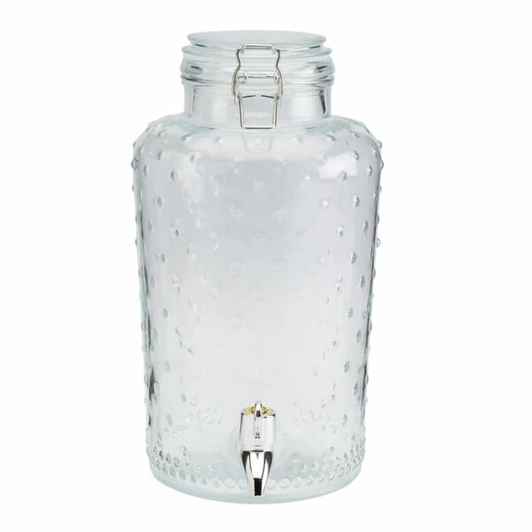 3.5 Liter Glass Dispenser With Clamp Lid
