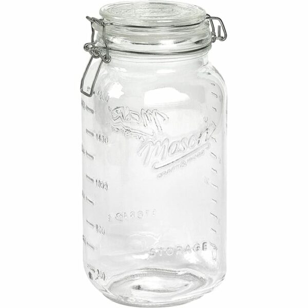 3.5 Liter Glass Jumbo Clamp Jar