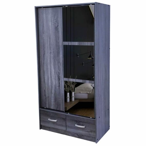 Wardrobe With Sliding Mirror