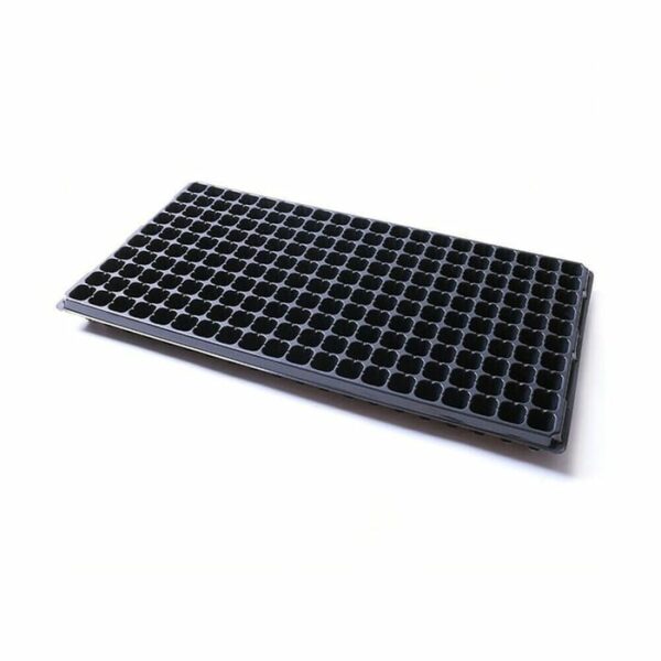200 Holes Nursery Plastic Plant Tray 54x28Cm Black