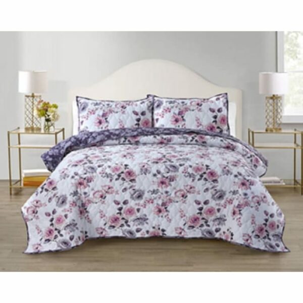 Lively Disperse Print 3 Pieces Quilt Set King