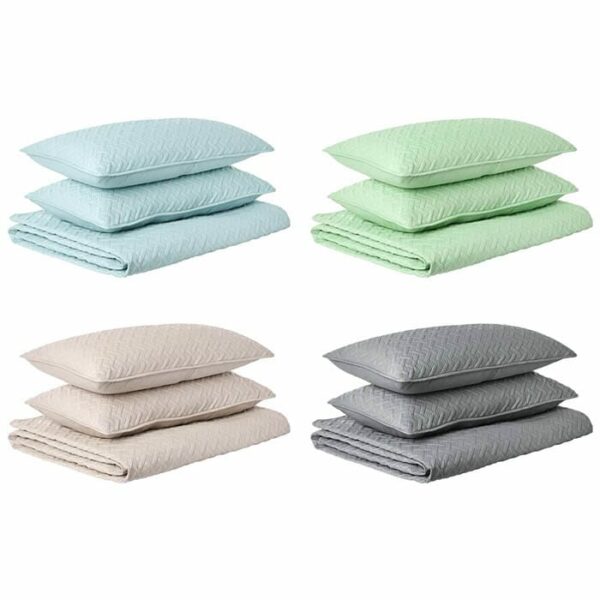 Nina Assorted Pinsonic 3 Piece Quilt Set King Sage