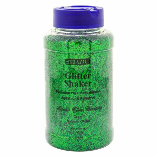 16 Oz Green Glitter Shaker 1 Lb