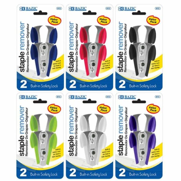 Claw Style Staple Remover With Safety Lock 2 Pack