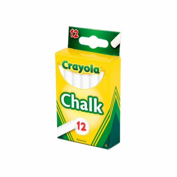 Crayola 12 Count White Children Chalk
