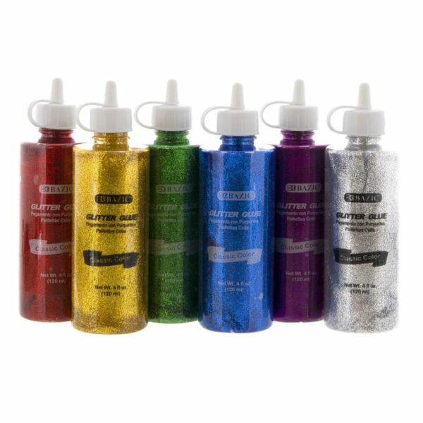 4Oz Classic Color Glitter Glue Assorted Colors