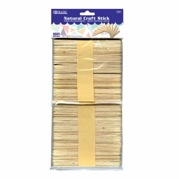 Natural Craft Stick 100 Stick