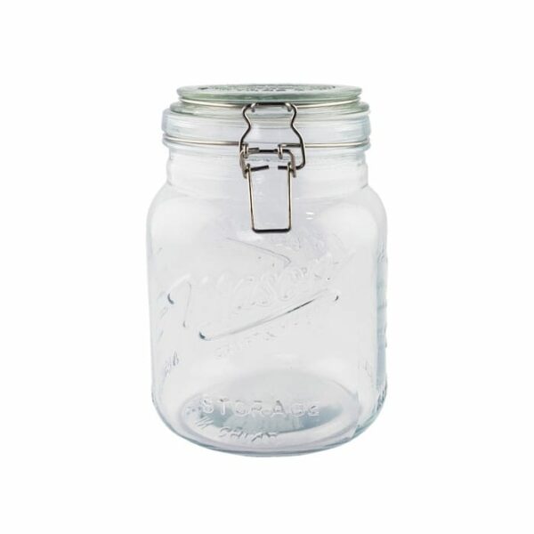 2.5 Liter  Glass Jumbo Clamp Jar
