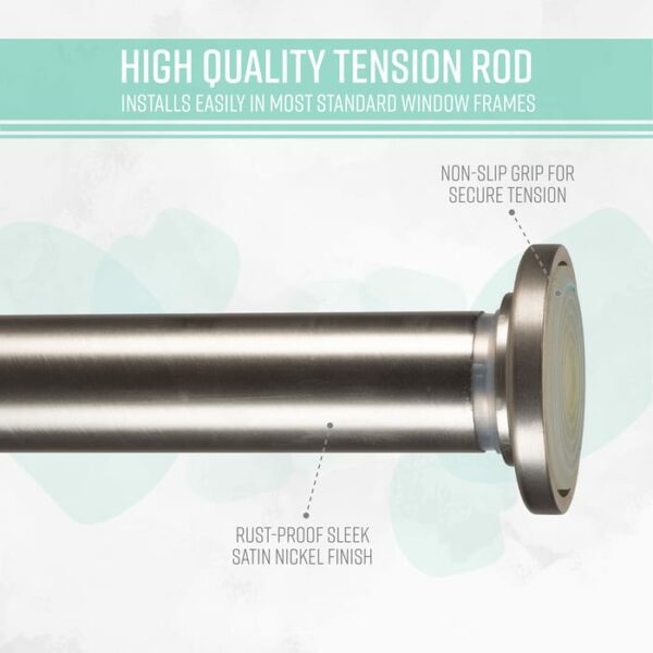 Decoration Tension Curtain Rod 42"x74" Satin