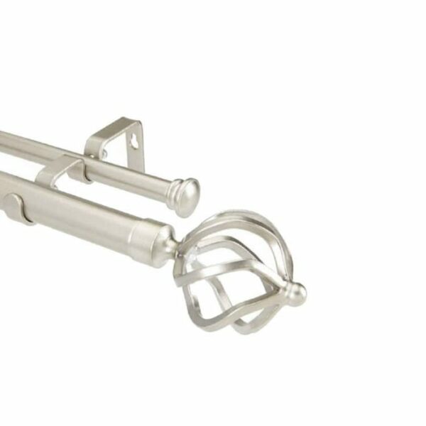 Royal Twist Metal Cage Curtain Rod 24-48 Champagne