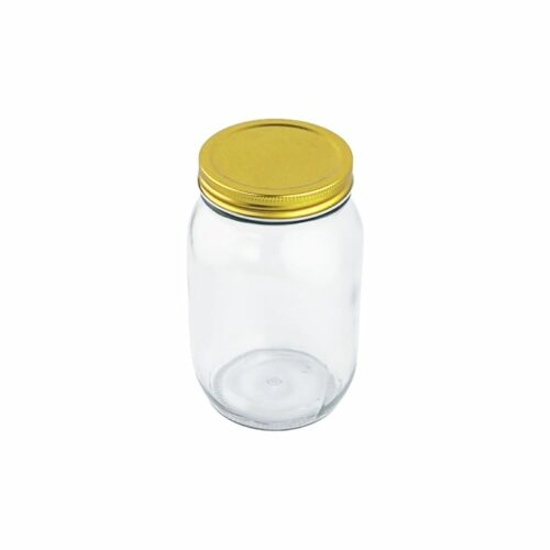 Glass Jar With Gold Lid 1000ML