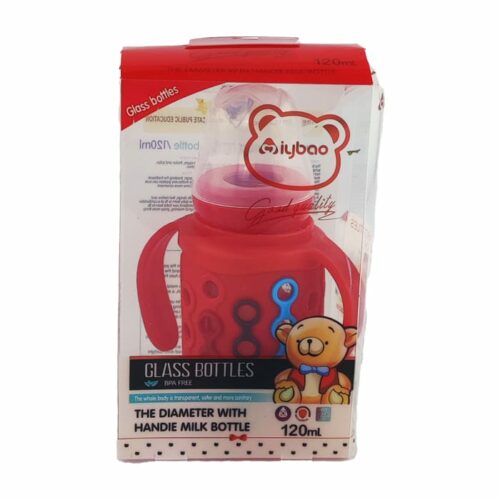 Silicone Glass Baby Bottle PVC Box 120ml