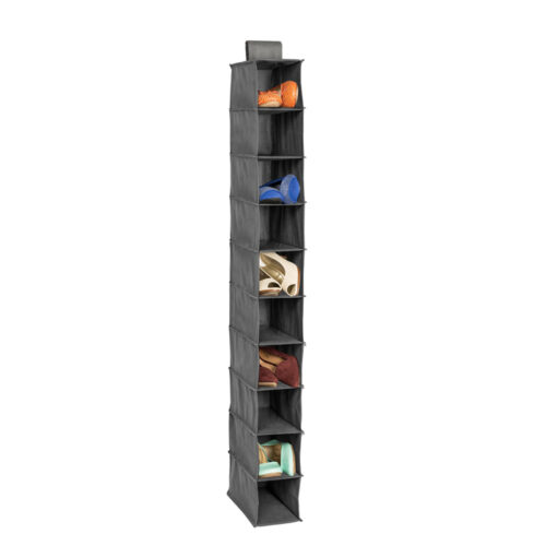 10 Shelf Hanging Organizer Gray