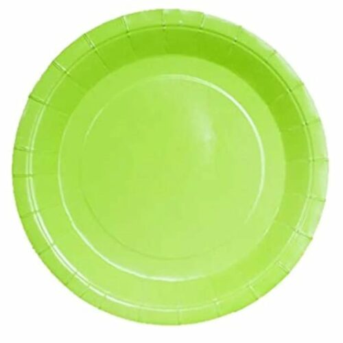 7" Round Solid Plate Assorted Colors
