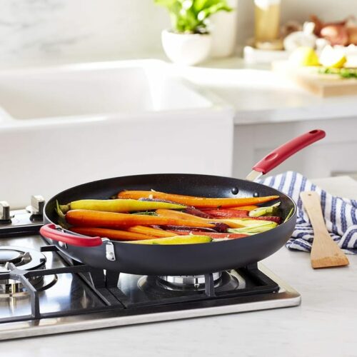 Hard Anodized NonStick 14" Skillet W Helper Handle
