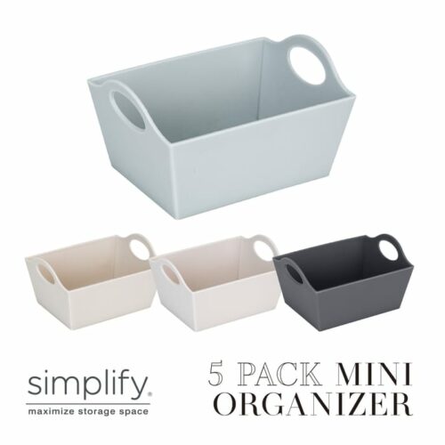 5 Pack Mini Organizer Bins AST