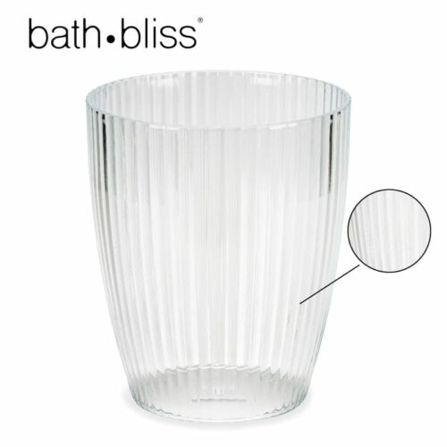 6L Acrylic Waste Basket W Ribon-AST