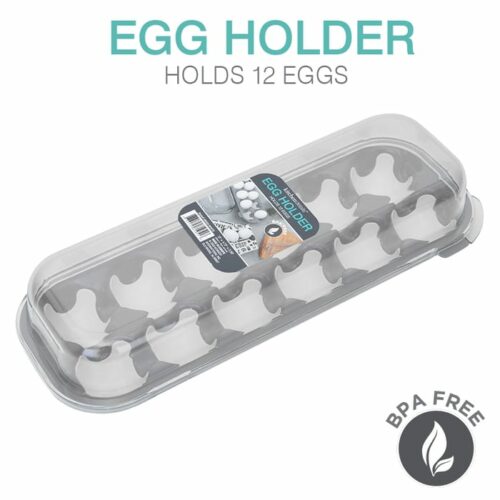 Egg Holder With Soft Cladle And Clear Lid (12eggs)