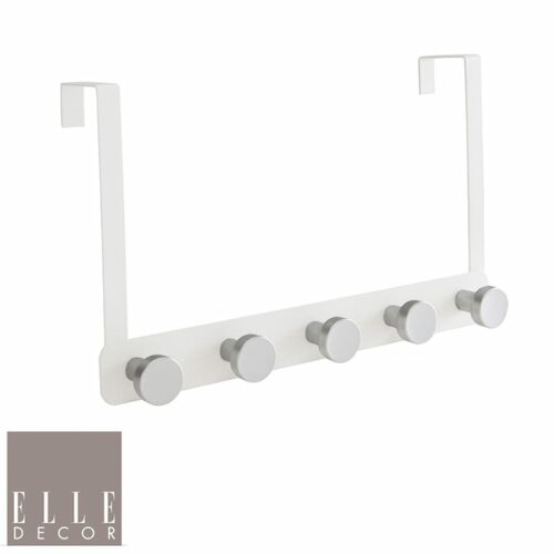 Metal OTD Hook White W 5 Silver Round Hooks