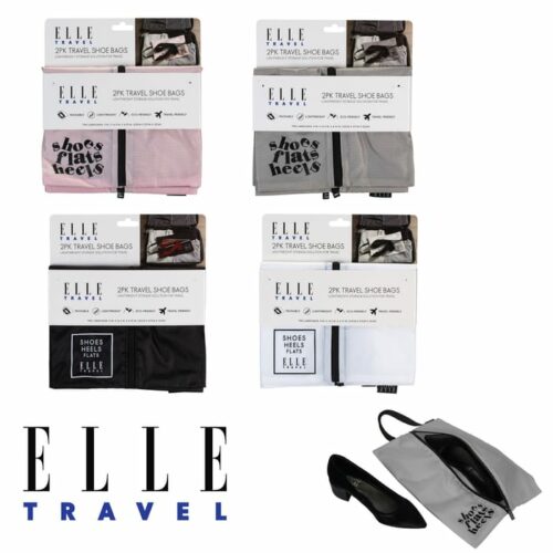 2PK RipStop Traveling Shoe Bag - Asst Colors