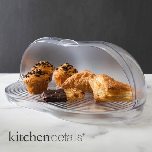 Acrylic Bread Pastry Box-Clear In Full Color Box