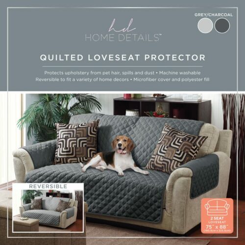 Double Sided Reversable Love Seat Cover 88x75