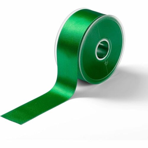 1 1/2" Swiss Satin 27Yd Emrald