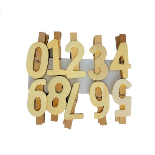 10 Pcs/Bag 0-9 Clip Assorted