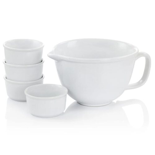 Mixing Bowl Set 5 Pieces White