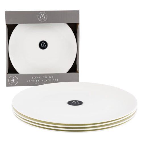 Dinner Plate 10.5" White 4 Pack