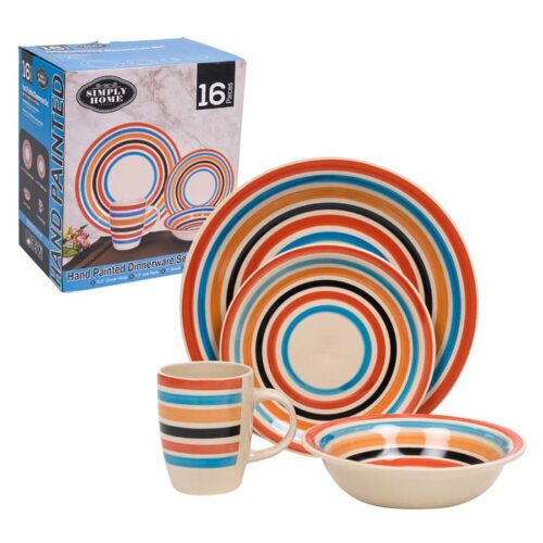 Dinnerware Rainbow Set 16 Pieces